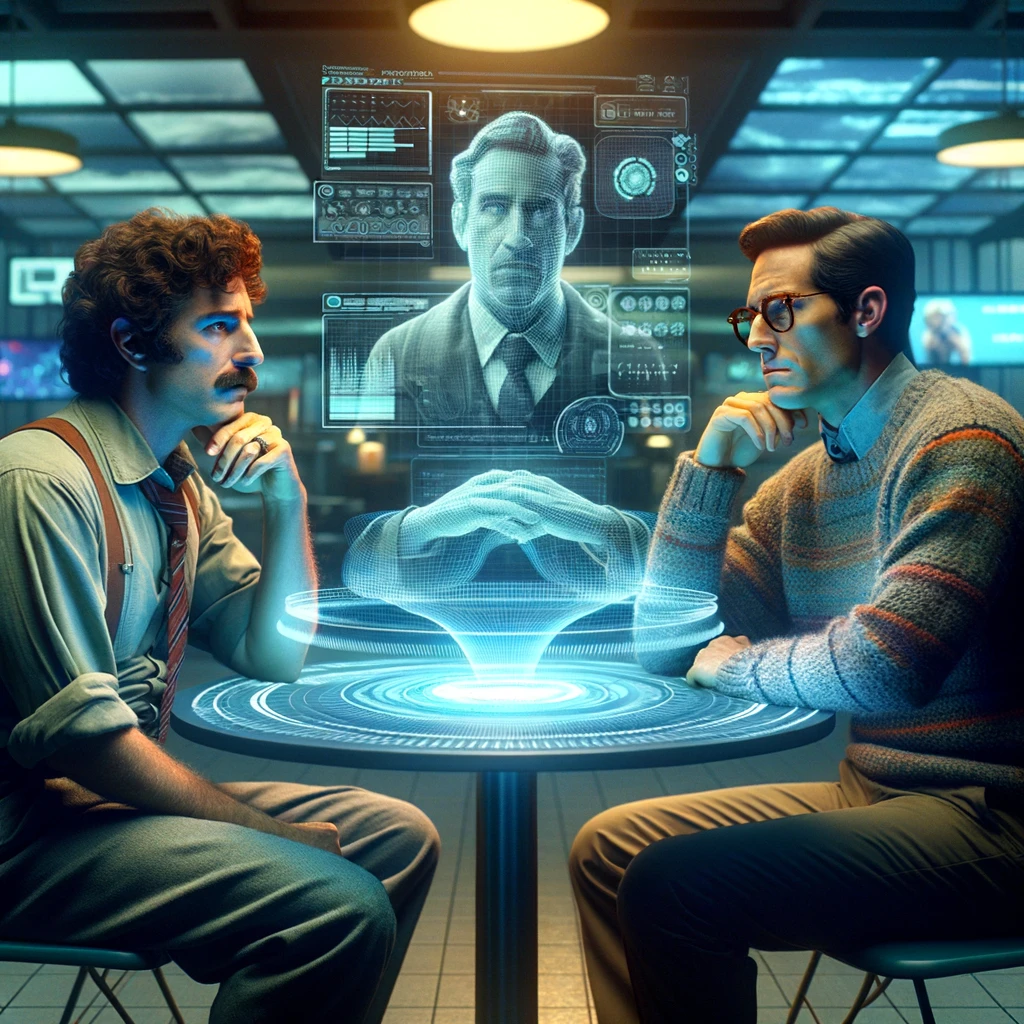 Feynman-Gates Conversation on Future of Computation (AI Generated)